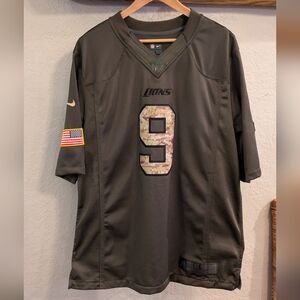 Nike NFL Detroit Lions Salute To Service Jersey Stafford #9